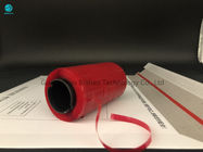 il nastro rosso dello strappo Rolls di sicurezza su ordinazione adesiva enorme di 5mm per il sacco di carta di DHL che imballa e si apre