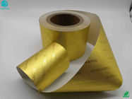 Carta glassante dorata della stagnola laminata alluminio di superficie della sigaretta del cioccolato dell'alimento di 8011 lega