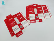 Cartone bianco rosso del cartone del contenitore di portasigarette del tabacco con il logo di timbratura caldo
