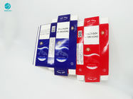 Scatola di cartone d'imballaggio della sigaretta blu rossa inoffensiva con progettazione personale