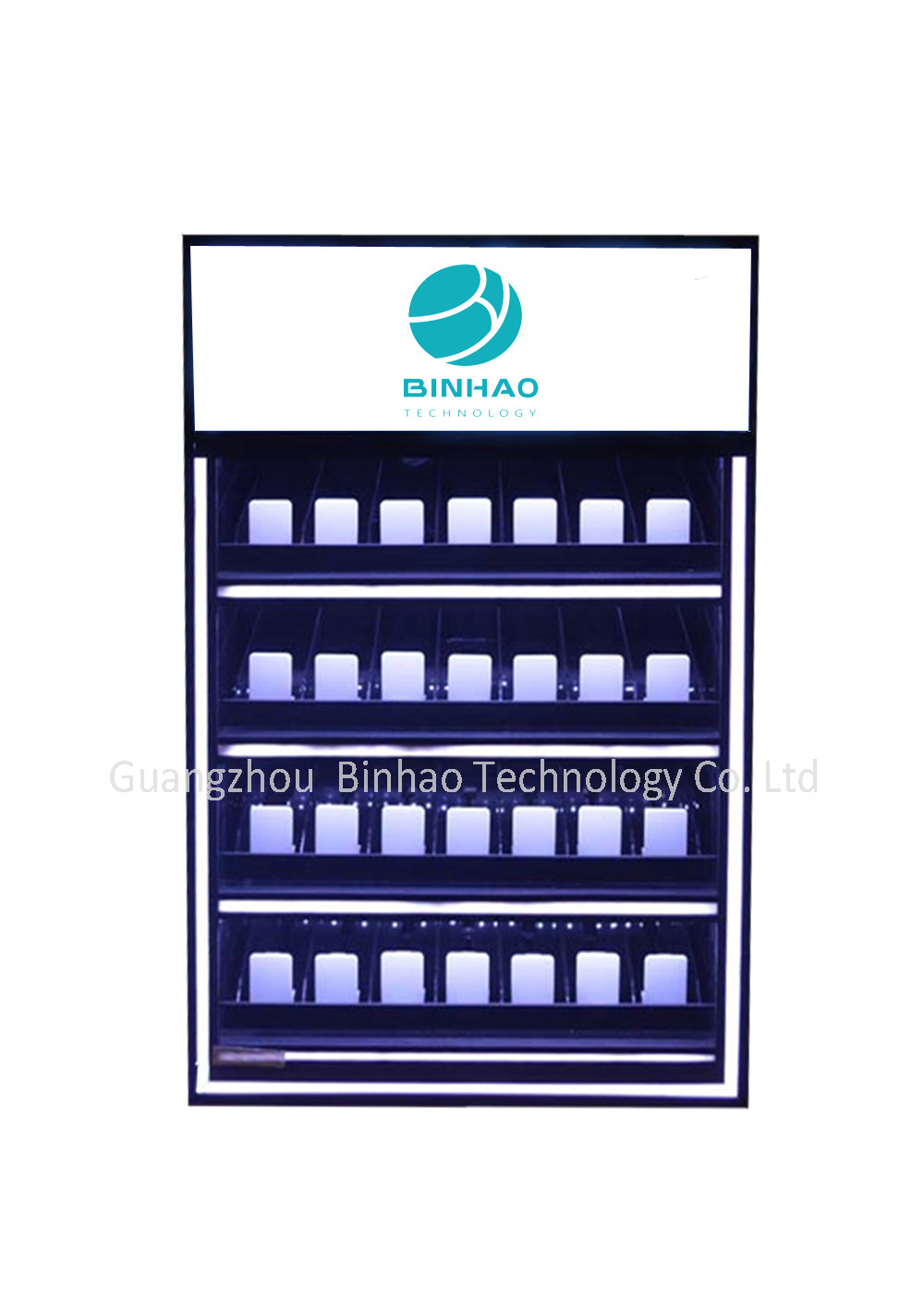 Armadietti di esposizione acrilici leggeri su misura di 3 strati LED per la sigaretta/il tabacco