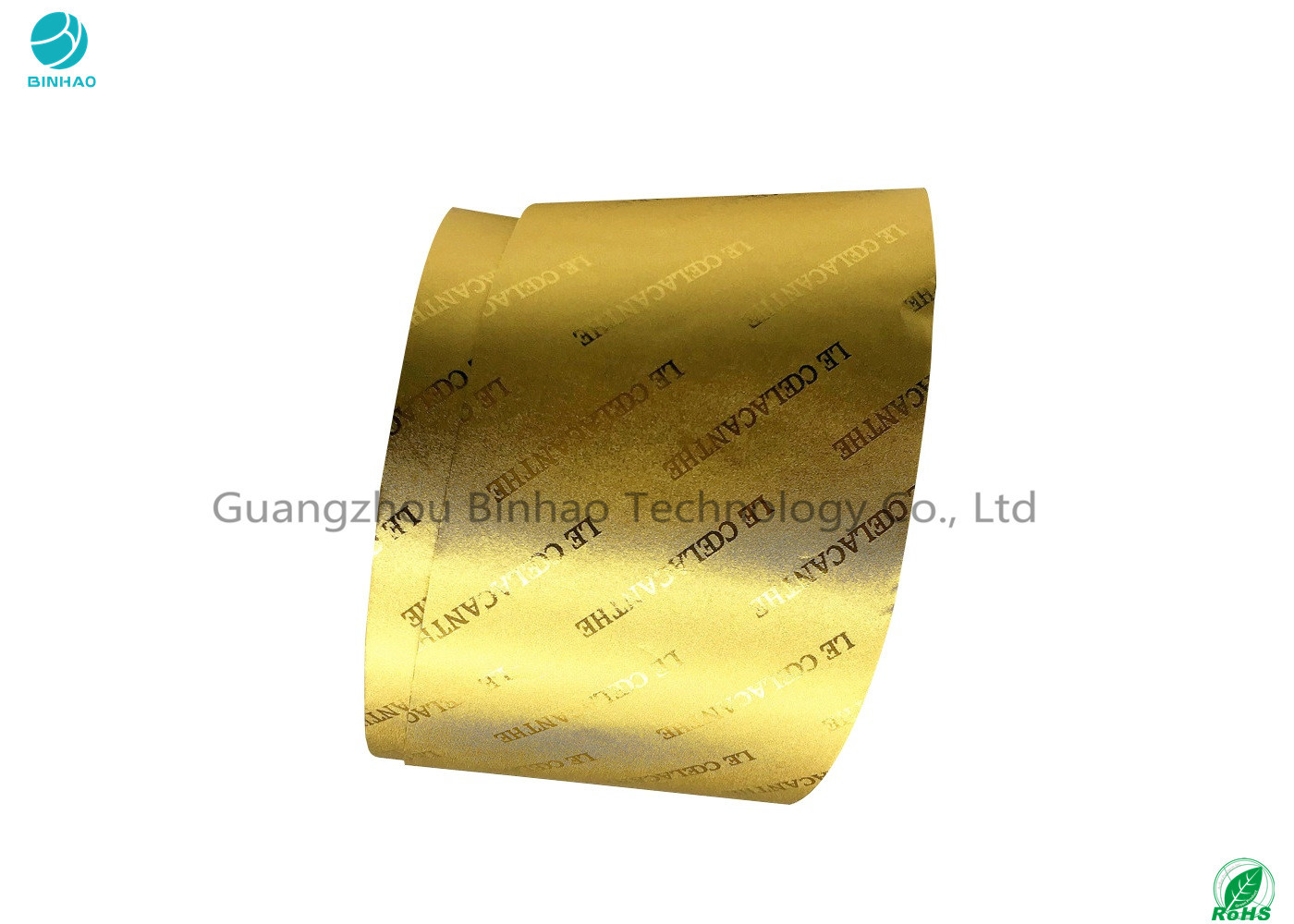 Oro e carta del foglio di alluminio laminata argento con il logo di goffratura
