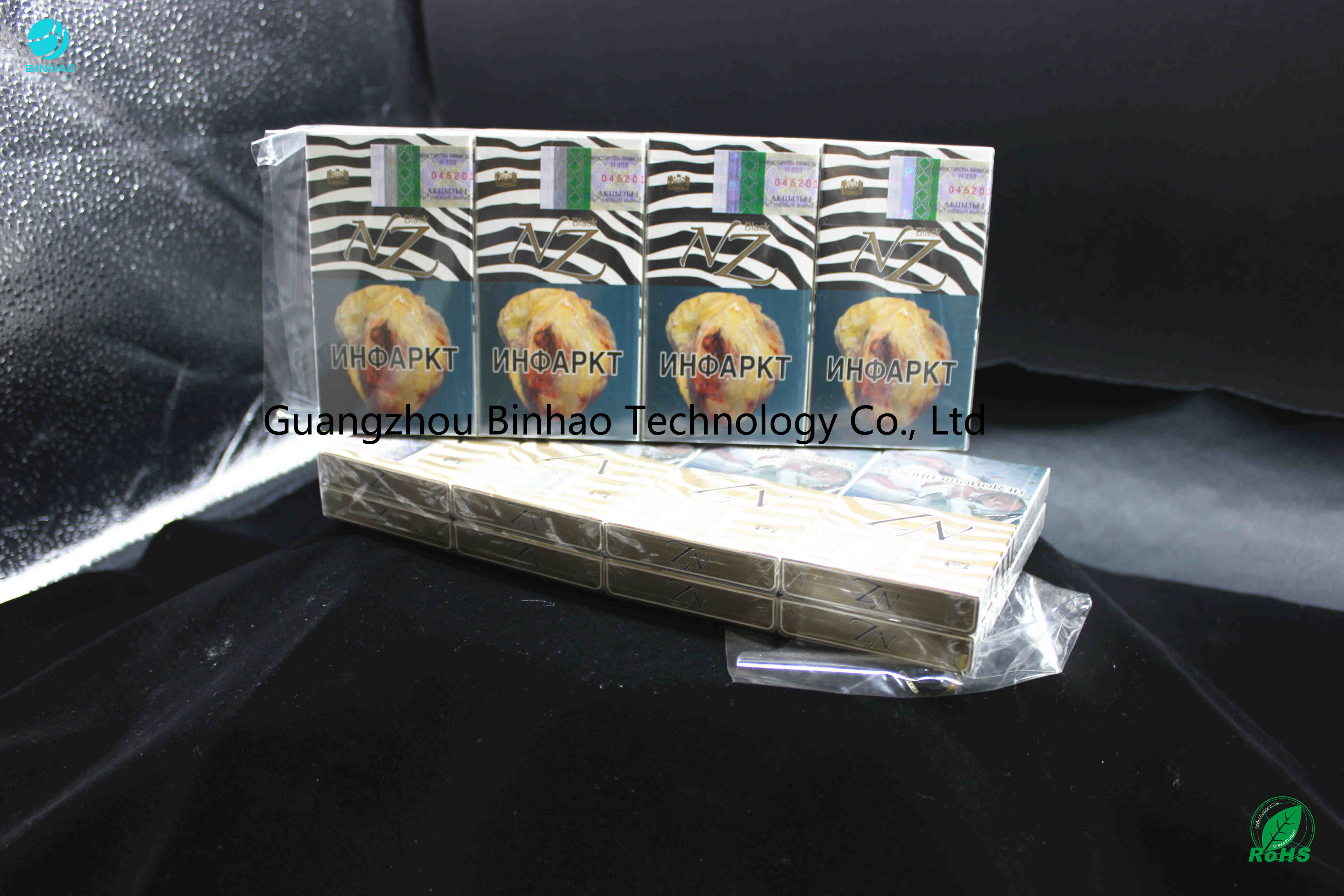 La sigaretta di spostamento nuda d'imballaggio durevole di Solf del film del PVC inscatola l'alta foschia 1,15% della trasparenza