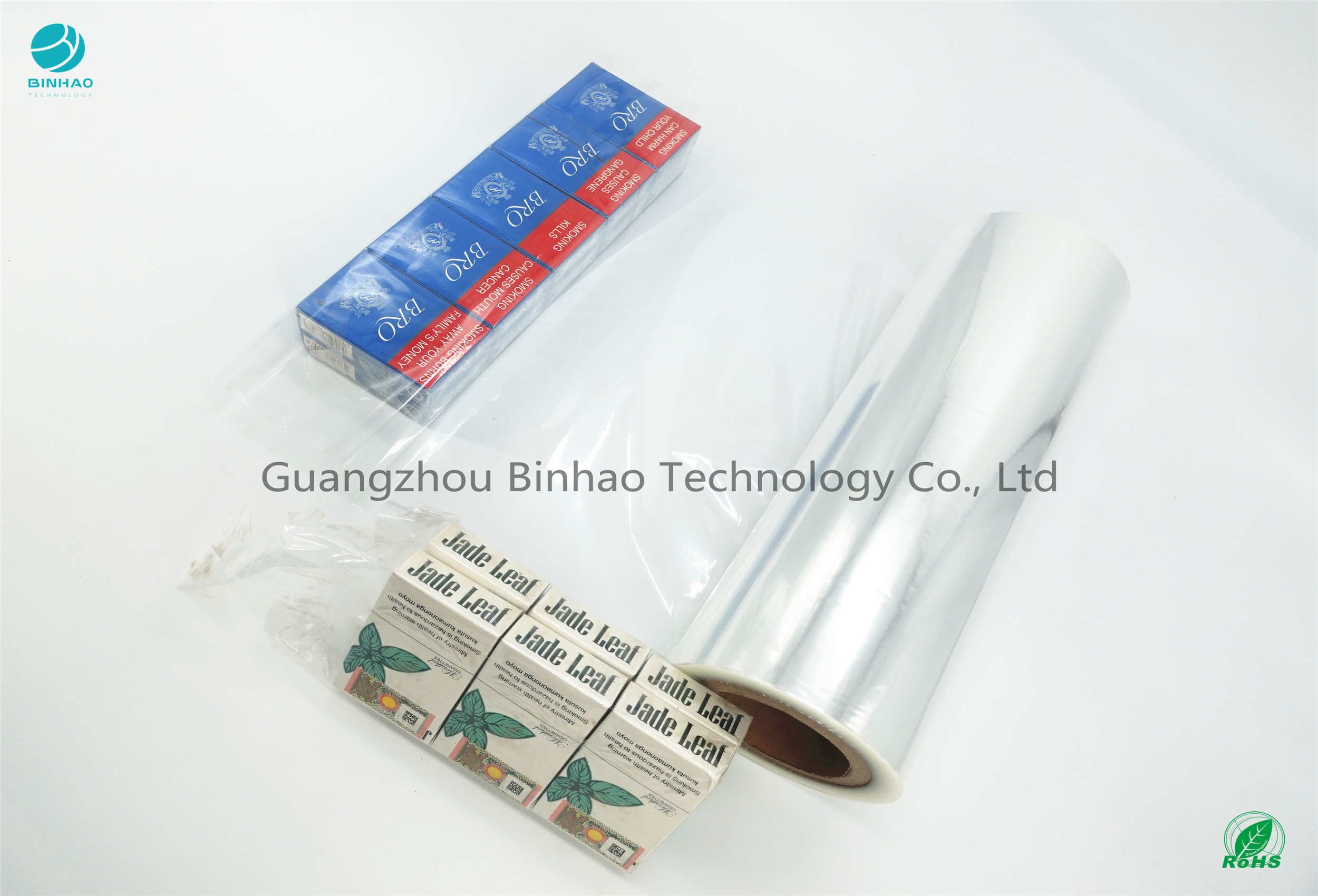 Film d'imballaggio del PVC dell'alto di lucentezza di Rosh tabacco di allungamento 600%