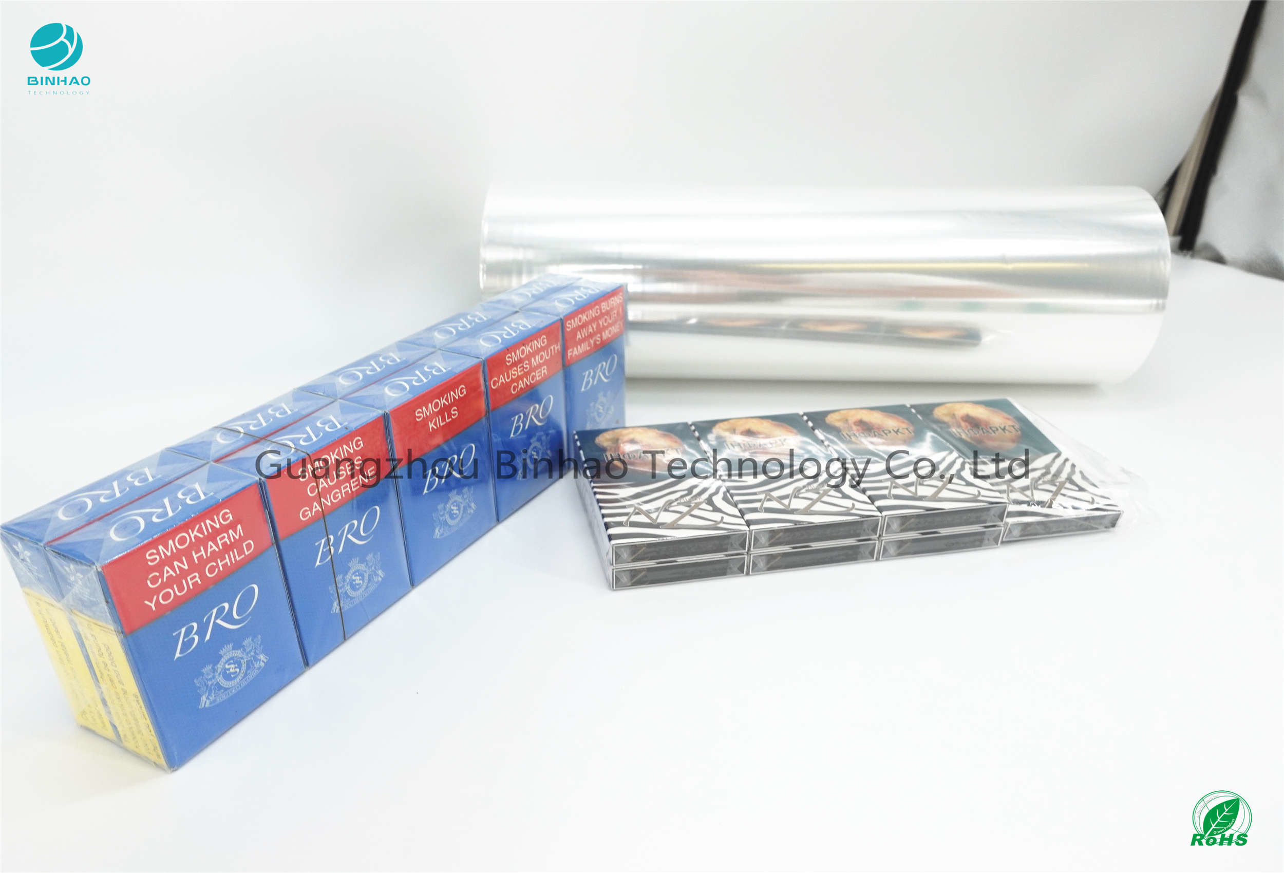 Film d'imballaggio del PVC del tabacco trasparente 50Mpa di trasmettività 89