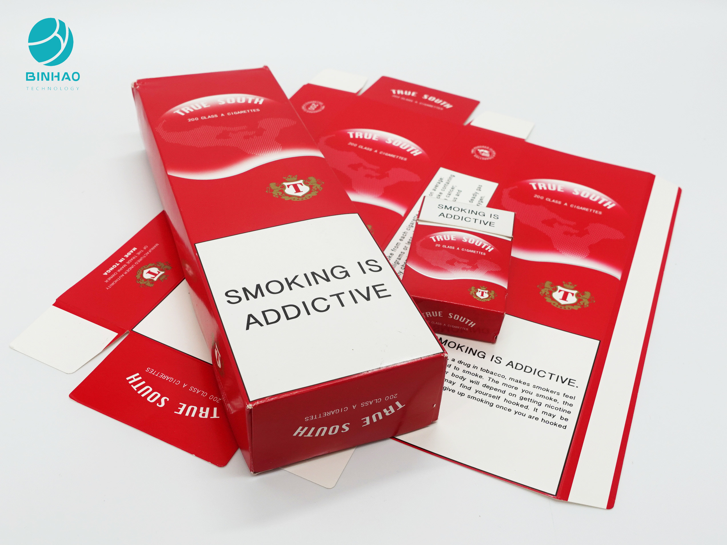 Scatola d'imballaggio dei prodotti del cartone della sigaretta eliminabile con progettazione personale