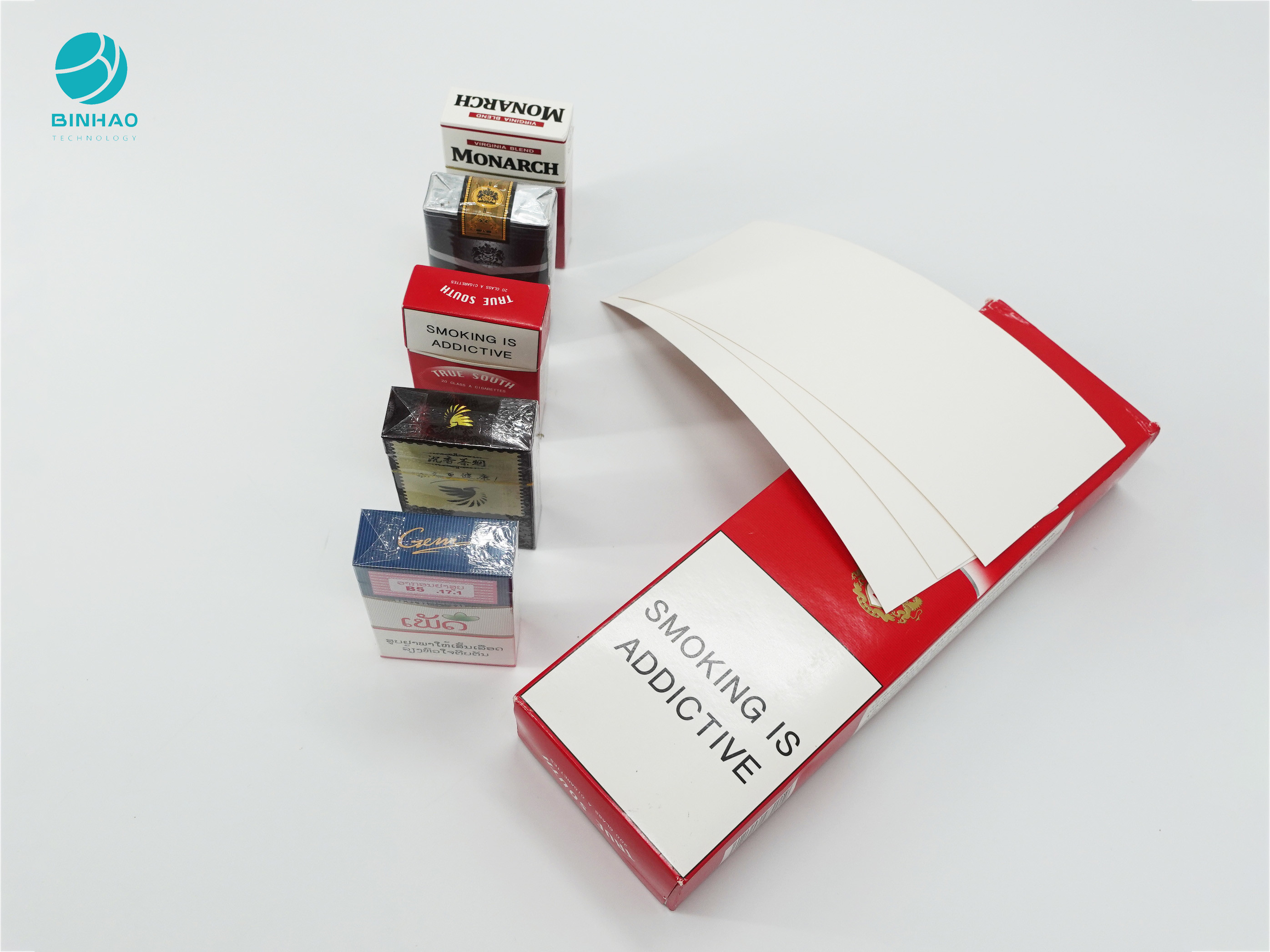 Il fumo su ordinazione del modello imballa il cartone di carta per il contenitore di imballaggio delle portasigarette