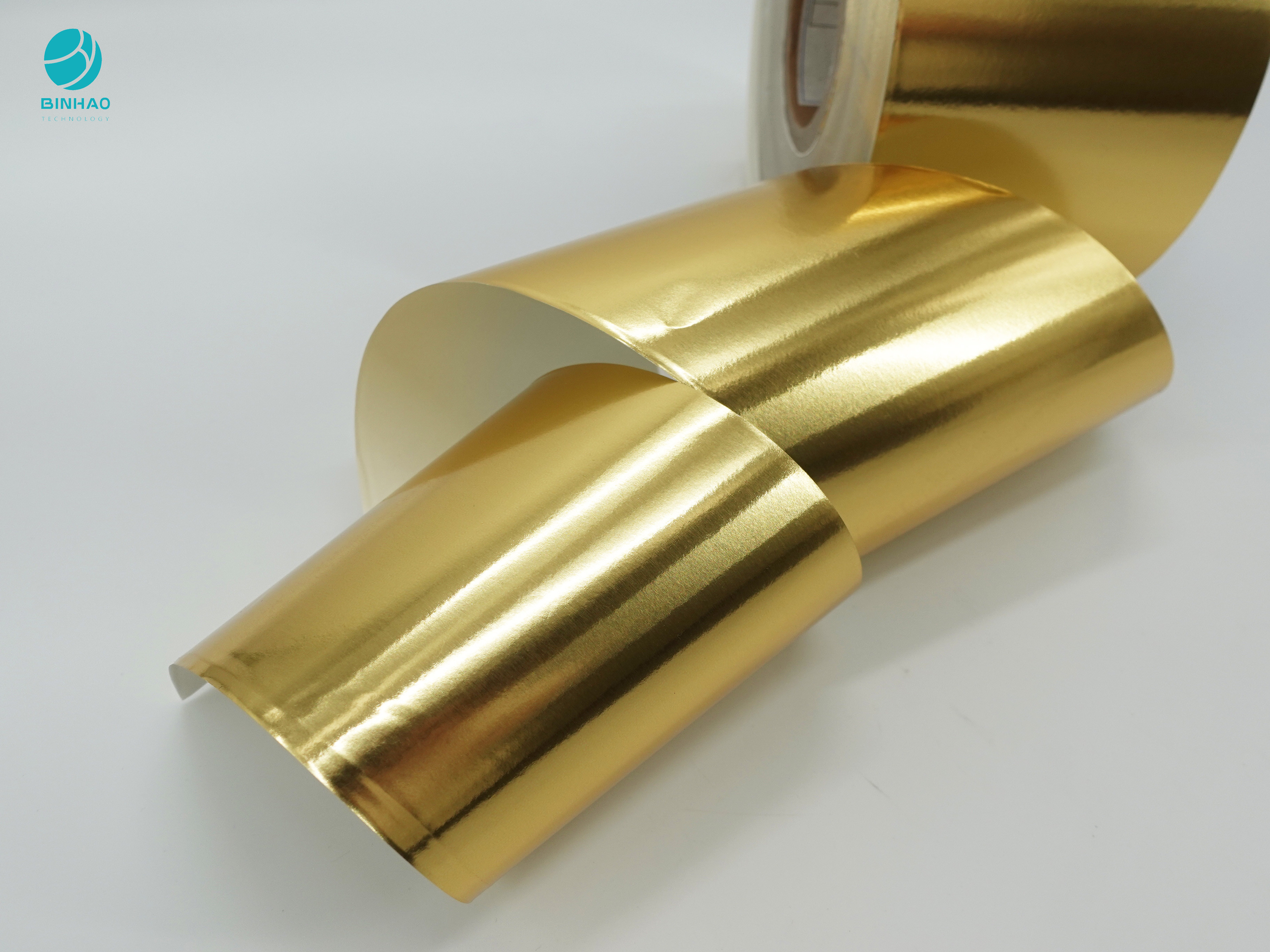 Carta composita liscia dorata del di alluminio di 114mm per l'imballaggio interno della sigaretta