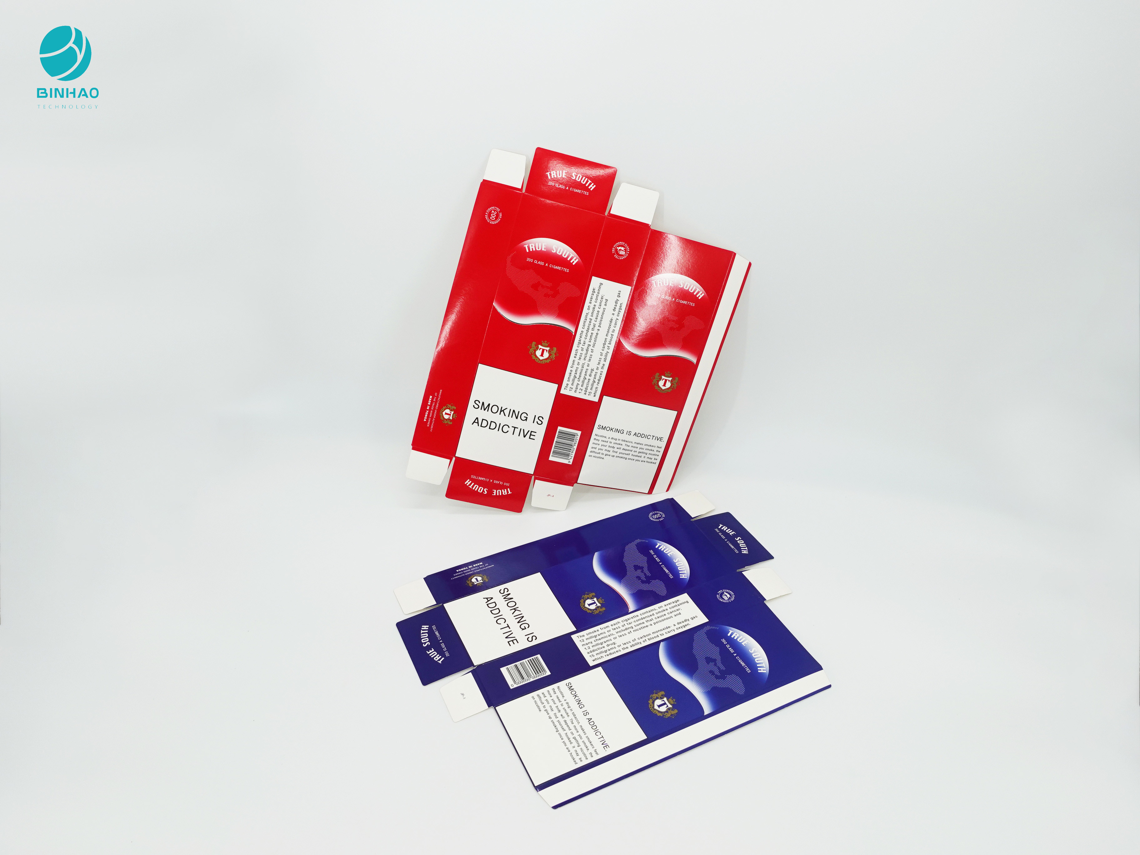 Carta decorativa del cartone di progettazione per l'imballaggio del contenitore di portasigarette del tabacco