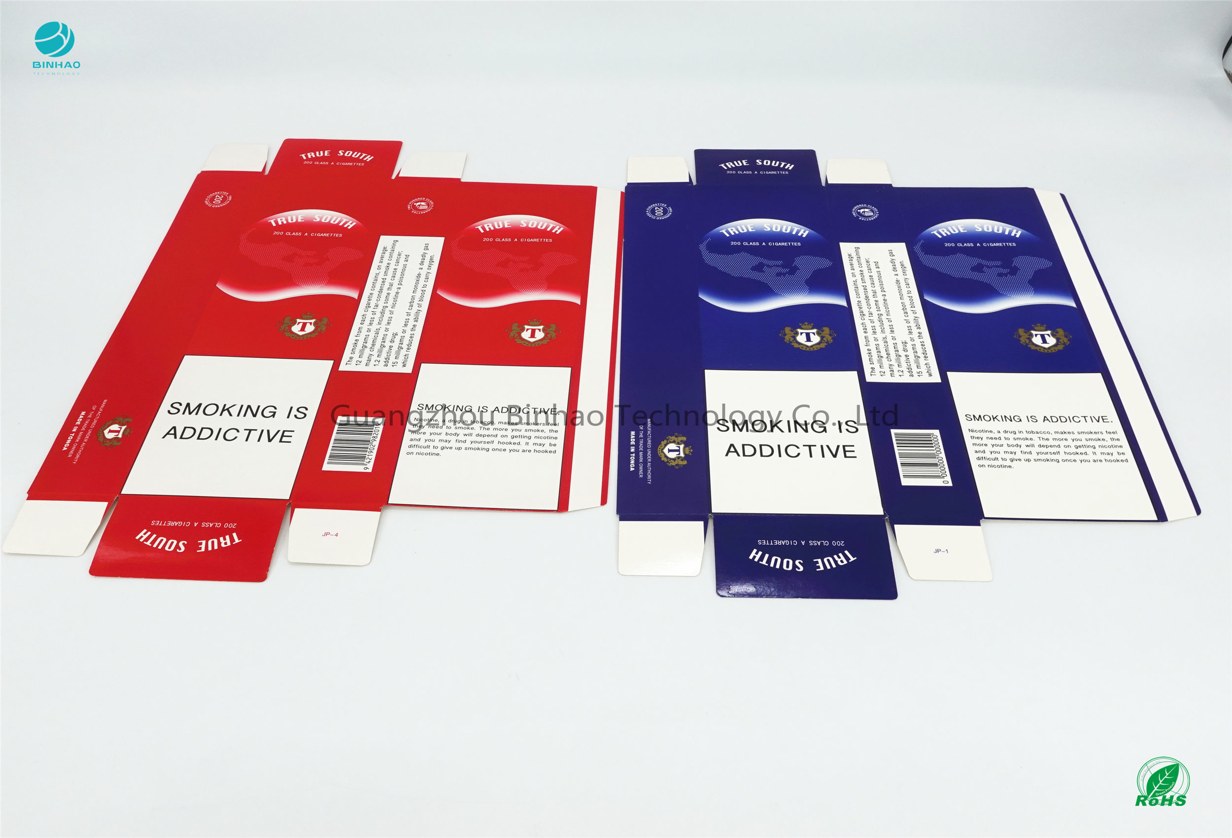 Le portasigarette hanno personalizzato il colore di saturazione di Logo And Size Cardboard High