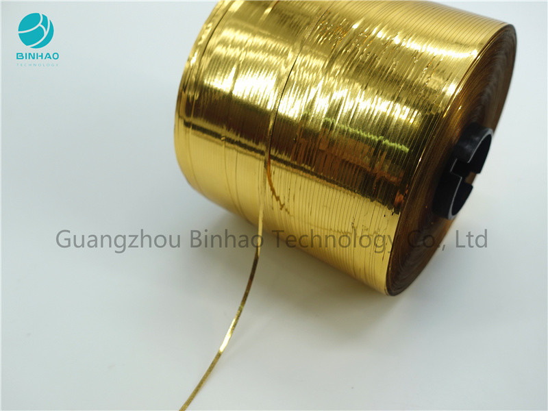Il singolo oro aperto facile parteggiato 2 millimetri ha personalizzato il nastro dello strappo per il sigillamento della borsa