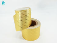 8011 Logo Aluminum Foil Wrapping Paper impresso dorato per il pacchetto della sigaretta
