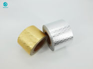 La carta luminosa del foglio di alluminio del pacchetto della sigaretta dell'argento dell'oro con progetta