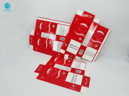 Il fondo rosso progetta il cartone per il cliente per il contenitore di imballaggio di fumo delle portasigarette
