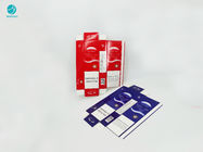 Scatola di cartone d'imballaggio della sigaretta blu rossa inoffensiva con progettazione personale