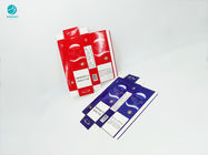 Serie blu rossa di progettazione della carta durevole del cartone per il pacchetto del tabacco per sigarette
