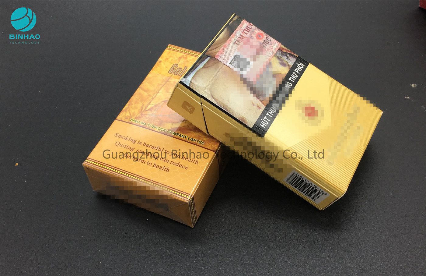 Pacchetti ambientali del tabacco, contenitore di portasigarette del cartone dell'avorio