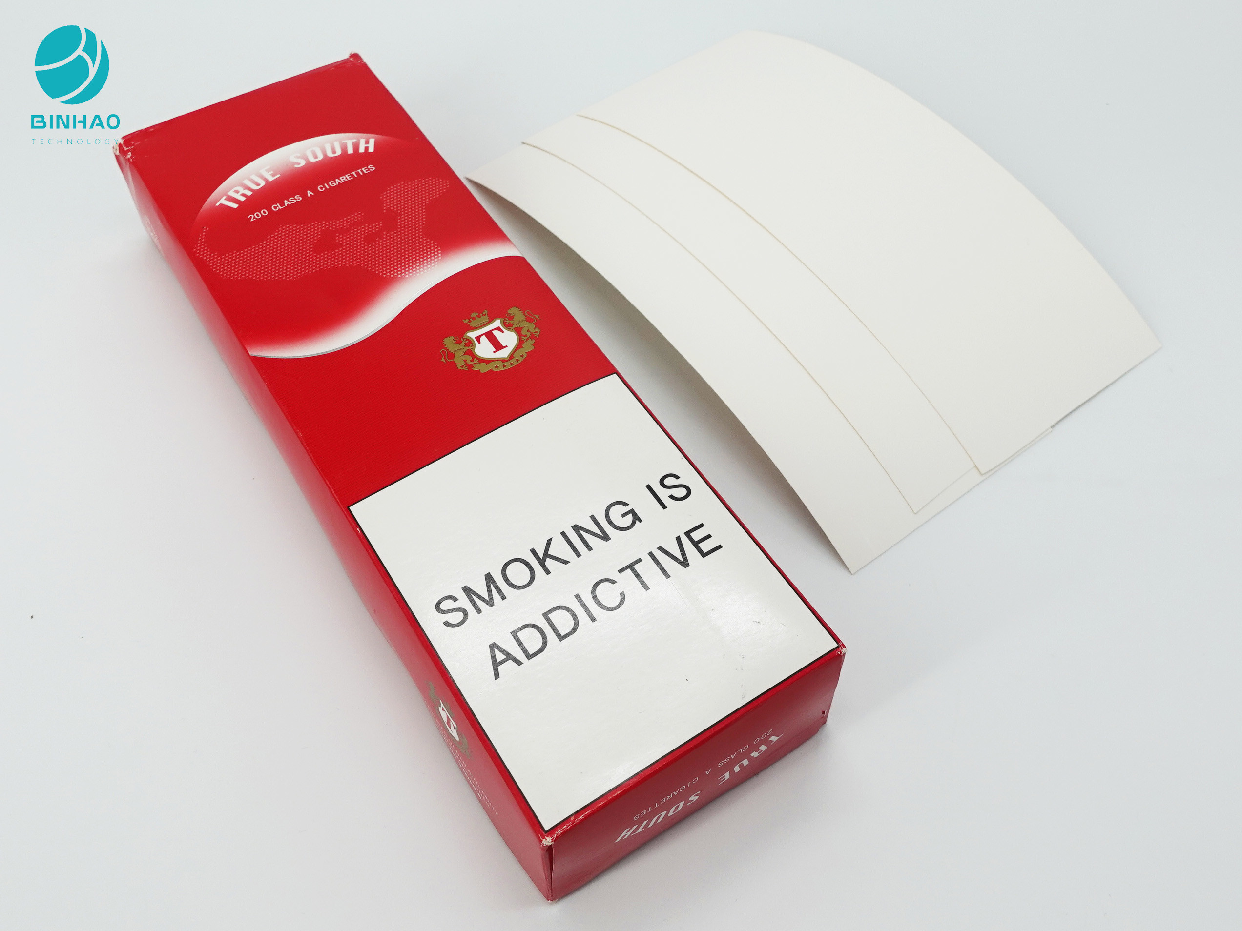 La carta d'imballaggio del cartone del pacchetto di rettangolo della pianura del tabacco con progetta