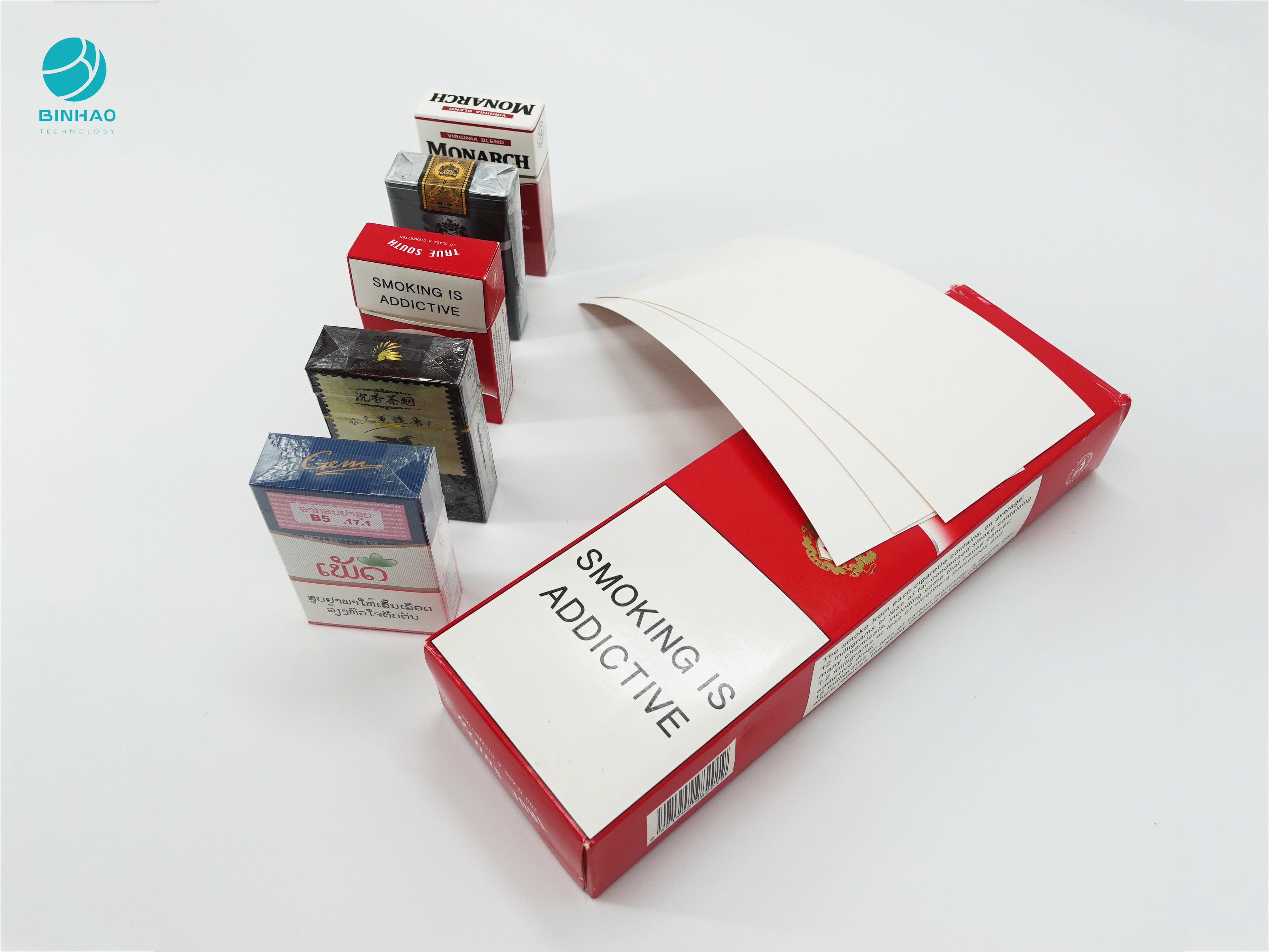 Scatola di cartone impressa durevole della cassa da imballaggio di logo per il tabacco per sigarette