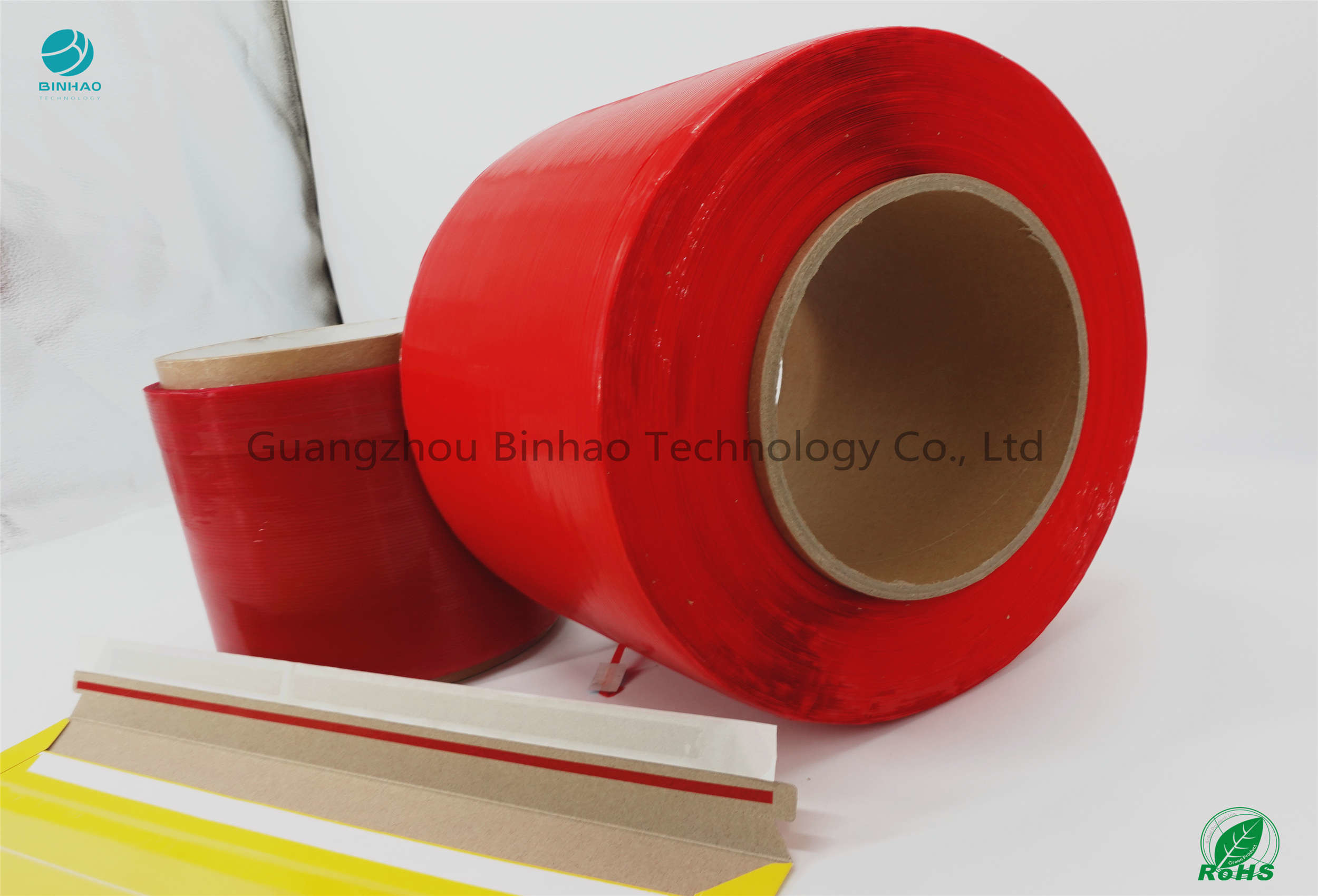 Adesivo del nastro della striscia di strappo di colore rosso di lunghezza dei materiali 50000m di BOPP grande