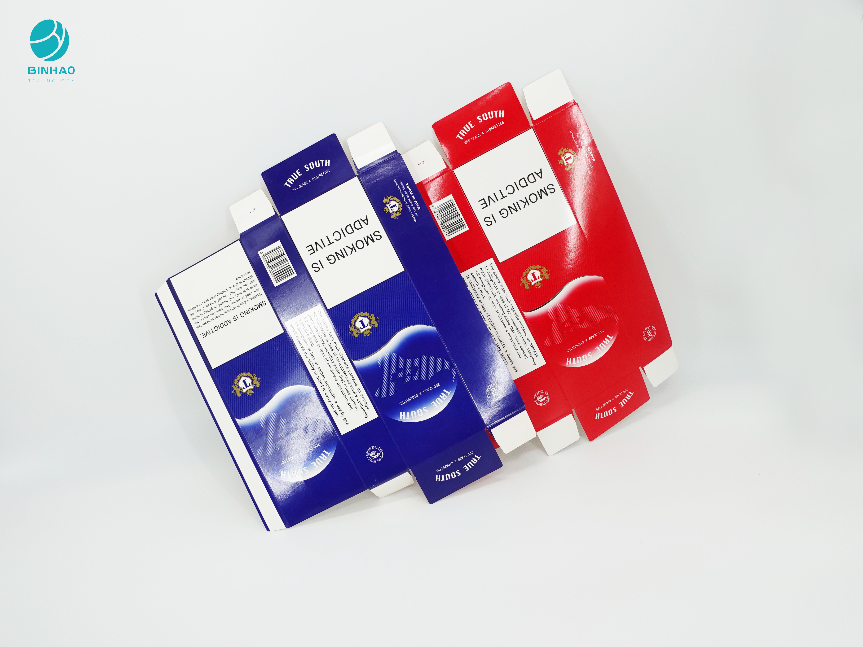 Re impresso Size Cardboard Box di progettazione riveste per il pacchetto della sigaretta della serie completa