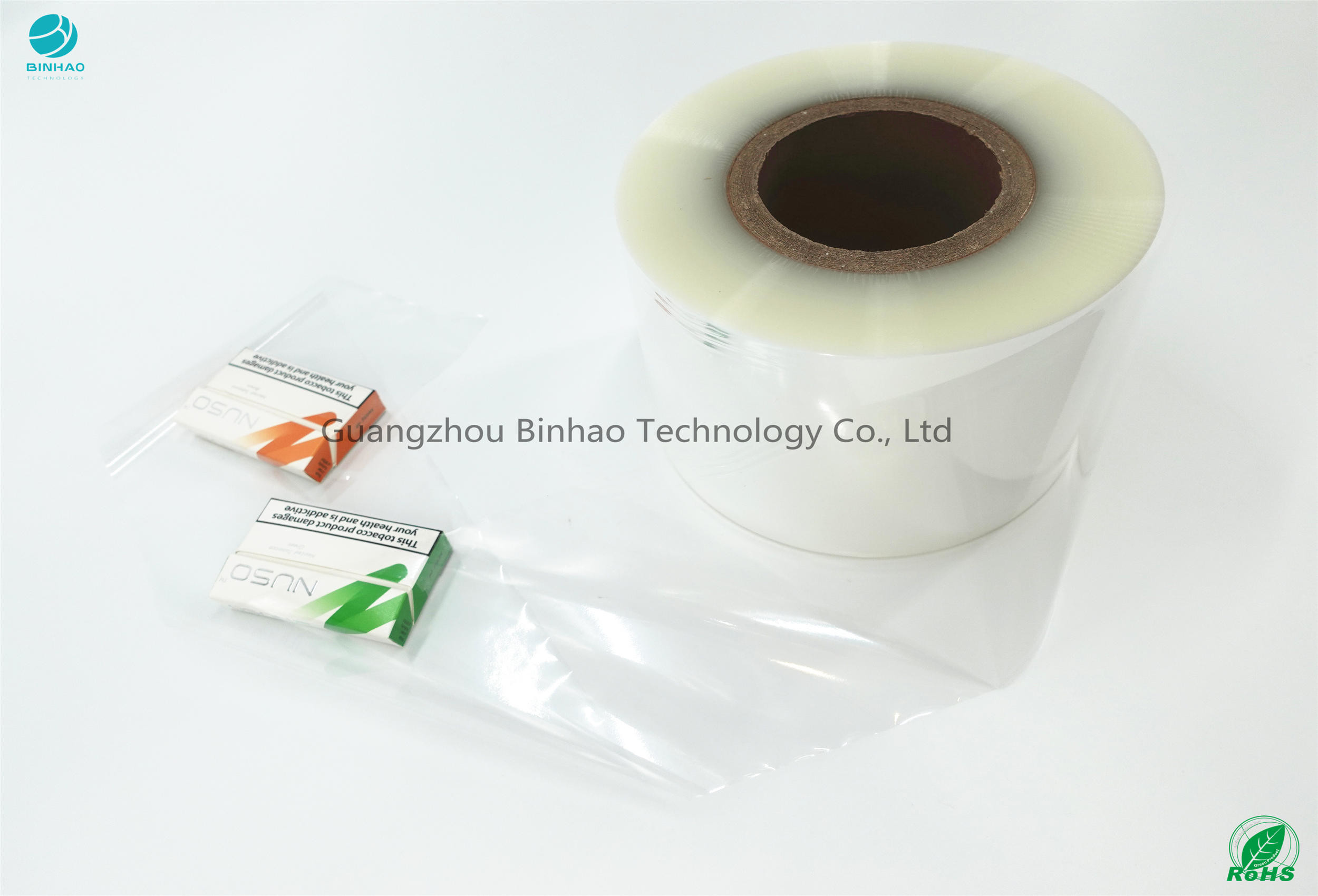 Film di superficie del cellofan BOPP dei materiali del pacchetto di alta lucentezza alto chiaro 5% Rate Shrink HNB E-Cigareatte